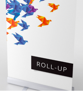 Roll-up firmowy z logo, druk