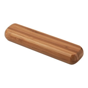 Długopis Vizela w bambusowym etui, brązowy