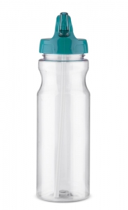 Bidon ze słomką TRANCE 700 ml z logo, 16216-08