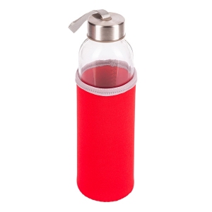 Szklana butelka Vim 500 ml, czerwony