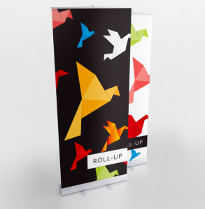 Roll-up firmowy z logo, druk