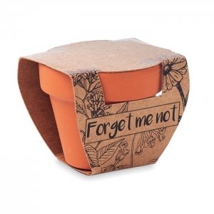 Doniczka gliniana z nasionami FORGET ME NOT, MO6146-40