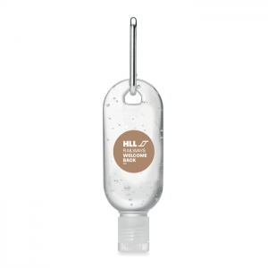 Żel do mycia rąk w butelce z karabińczykiem, GEL2GO, MO6130-22