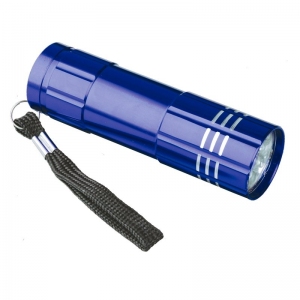 9-diodowa latarka Jewel LED, niebieski