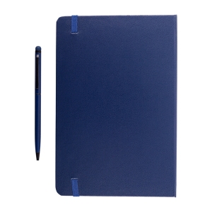 Zestaw notes z długopisem, granatowy
