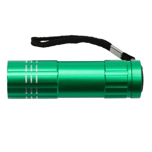 9-diodowa latarka Jewel LED, jasnozielony