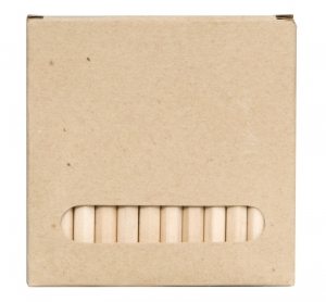 Zestaw kredek 9 cm, ecru