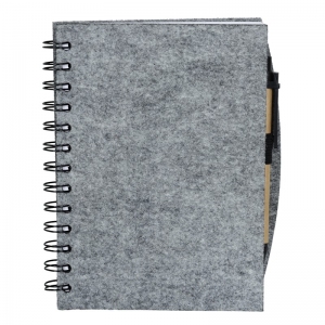 Notes z filcu Eco-Sense, szary