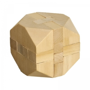 Układanka logiczna Cube, brązowy